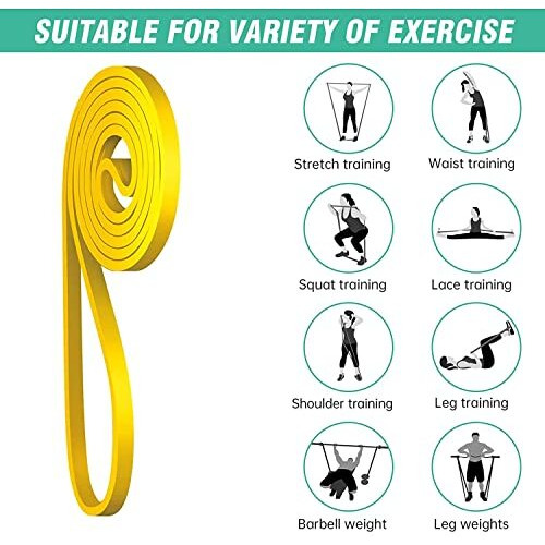 FirstFit Natural Rubber Pull Up Resistance Bands Exercise Band for Strength Training, Home Fitness, Crossfit, Stretch Exercises, Powerlifting Stretch - Size (8-15lbs)