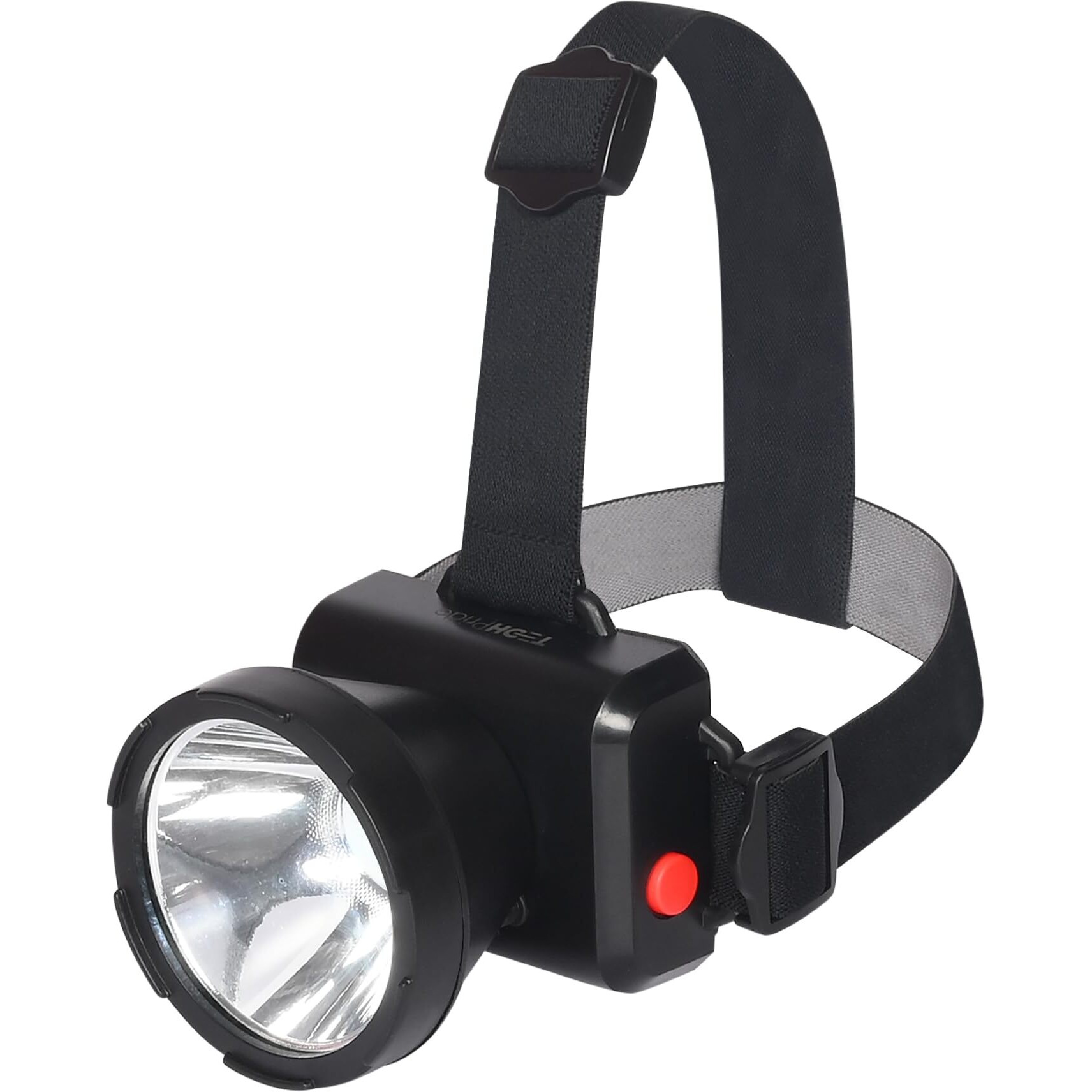 TechPride Rechargeable LED Head Torch Model Falcon, Head Light Upto 1km Range with 1200 mAh Lithium-ion Battery, for Farmers, Fishing, Camping, Caving, Hiking, Trekking, Cycling, Running etc