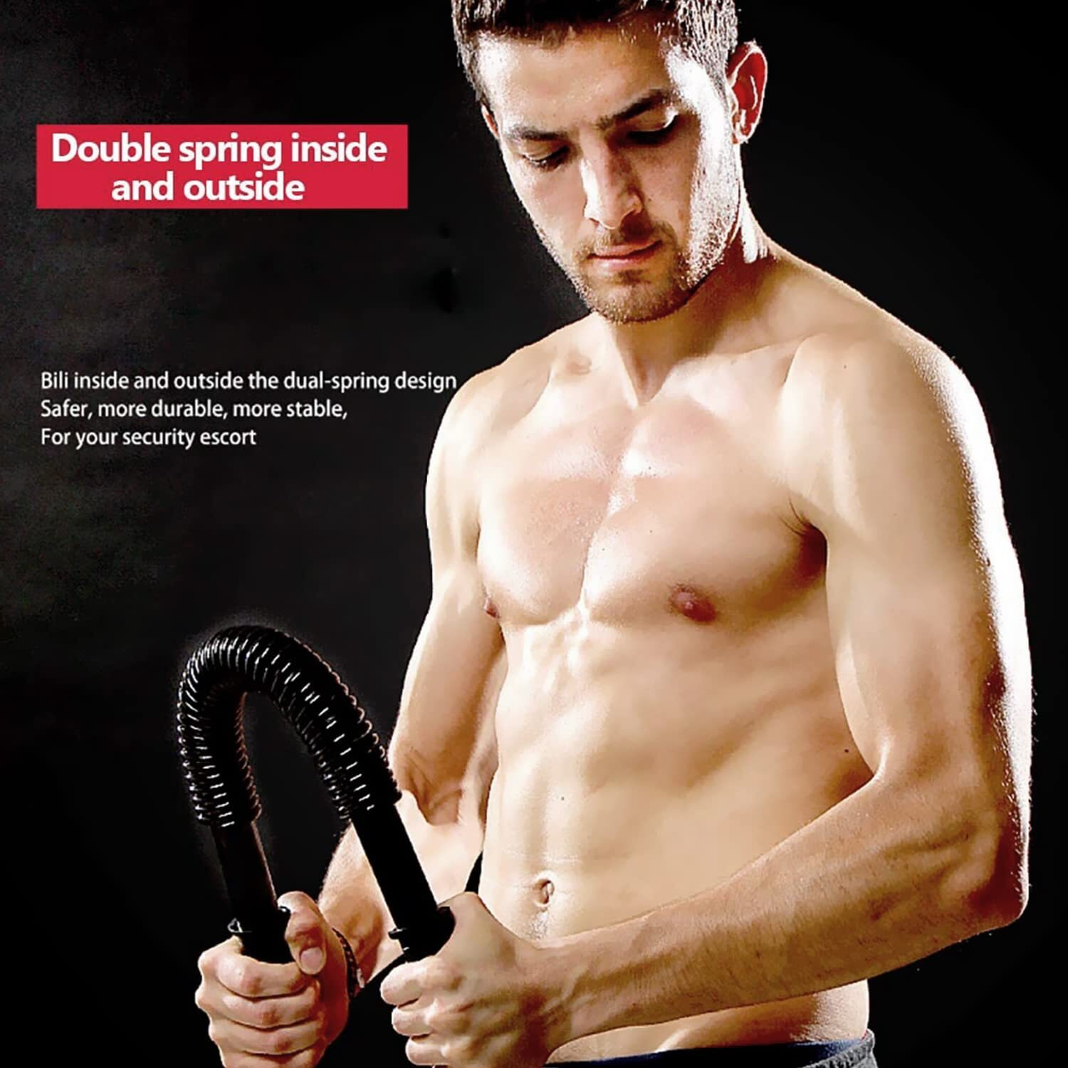 Wearslim Professional Heavy Duty Power Twister Bar | Upper Body Strength Training Workout for Arm Builder (20Kg)