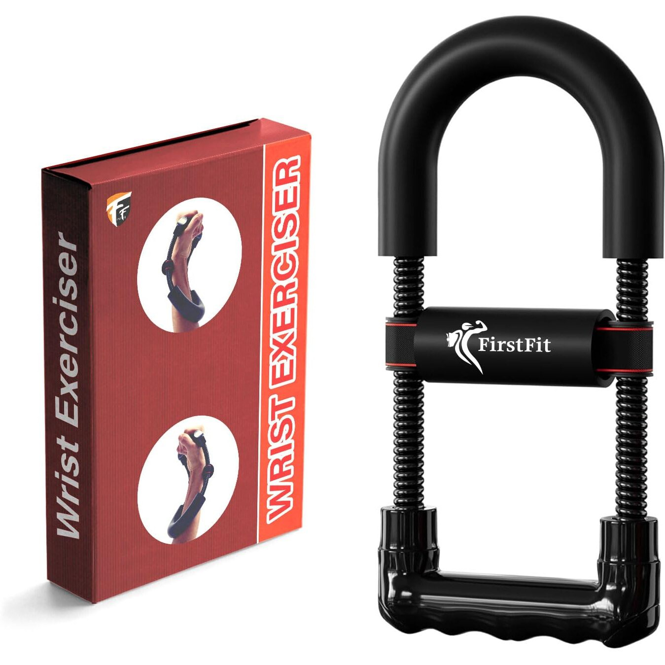 FirstFit Professional Forearm & Wrist Strengthener, Grip Strength Trainer, Hand Grip Strengthener, Finger Exerciser, Forearm Grip Workout