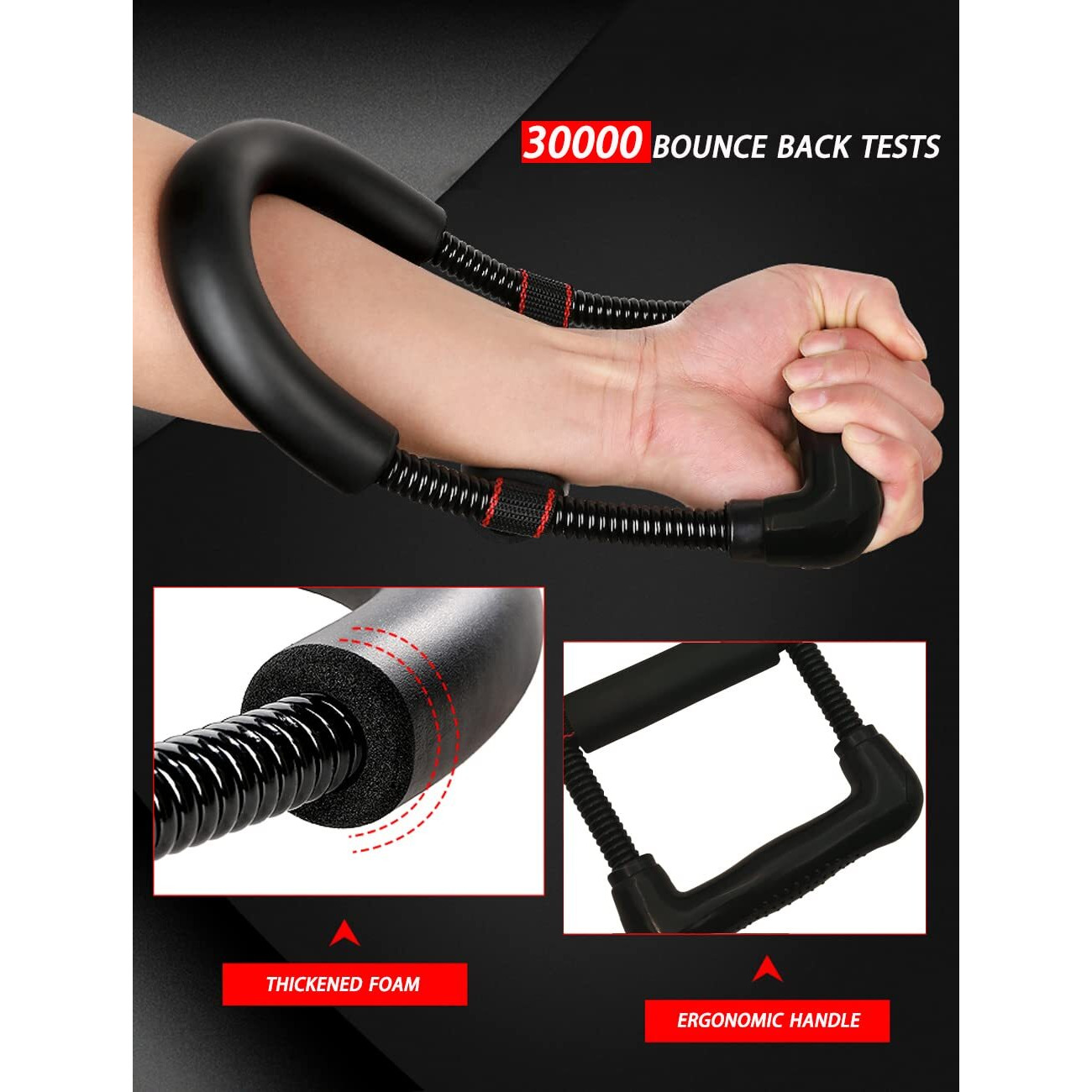 FirstFit Professional Forearm & Wrist Strengthener, Grip Strength Trainer, Hand Grip Strengthener, Finger Exerciser, Forearm Grip Workout