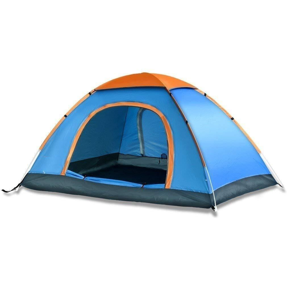 Device Polyester Picnic Hiking 8 Person Camping Portable Dome Tent with Bag (Multicolour)
