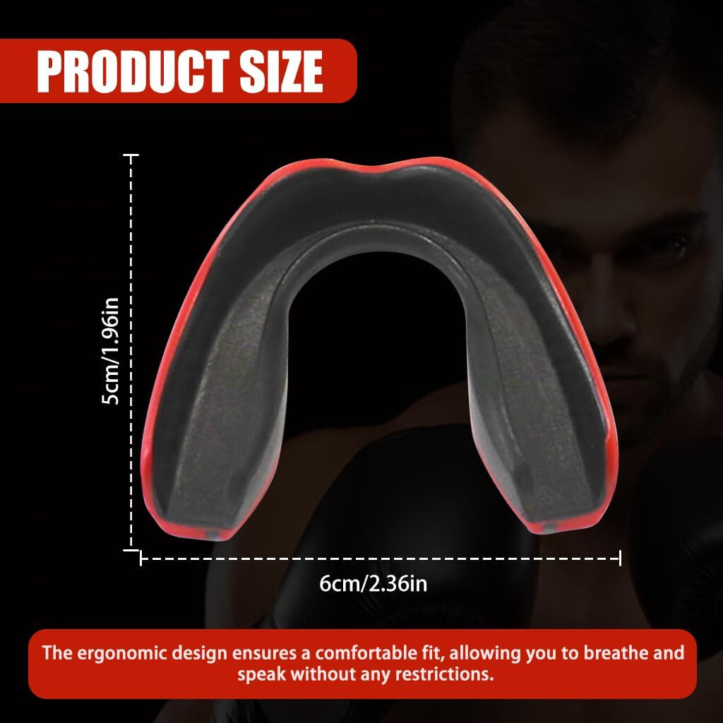 Proberos Sports Mouth Guard, Mouthguard Teeth Guard High-density Moulded Mouthguard, Professional Sports Mouthguards for Boxing, Football, MMA, and More