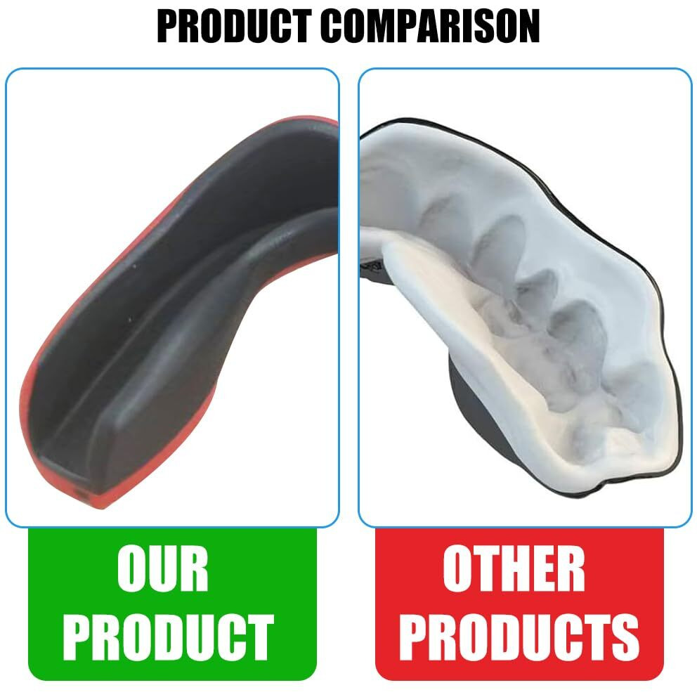 Proberos Sports Mouth Guard, Mouthguard Teeth Guard High-density Moulded Mouthguard, Professional Sports Mouthguards for Boxing, Football, MMA, and More