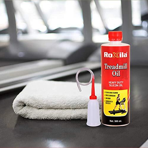 Roxila High Viscosity Pure Silicone Treadmill Lubricant Oil for Belt with Oil Dispenser (300 ml)