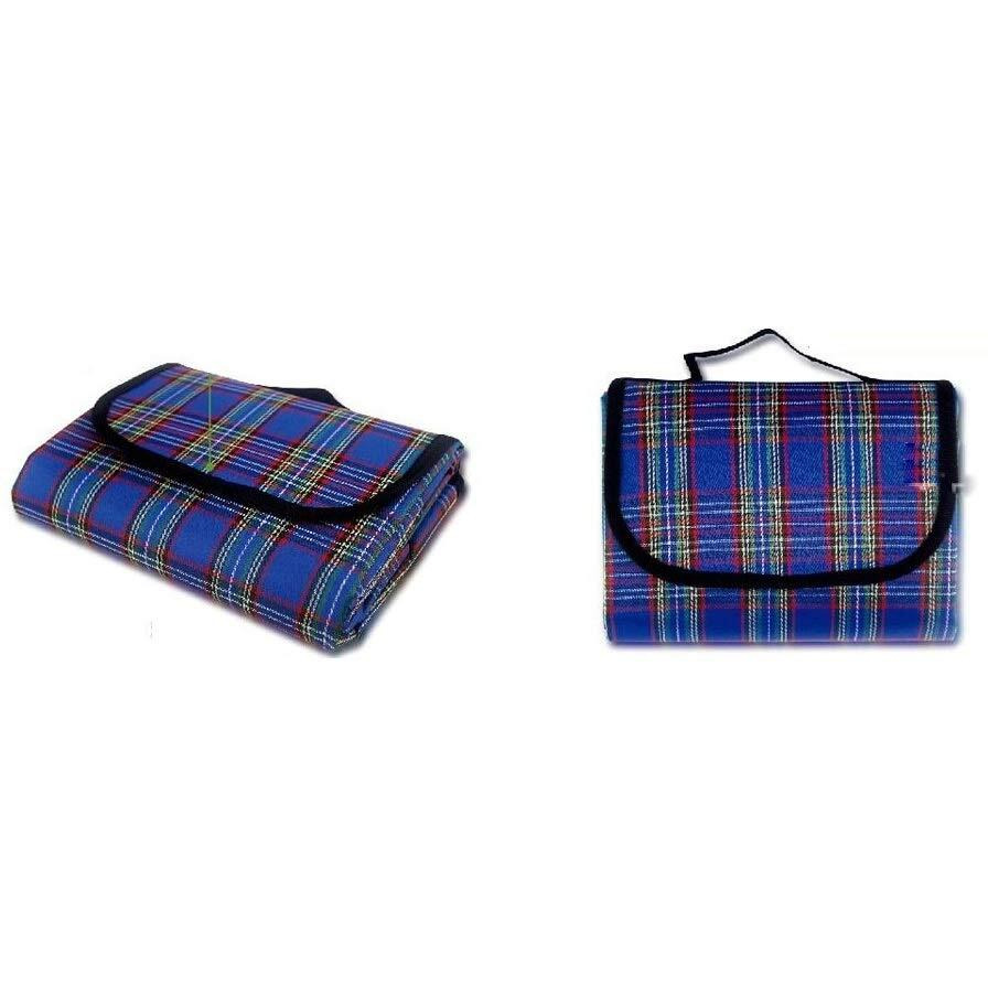 Inditradition Picnic Mat, Camping & Outdoor Foldable Sleeping Mat | Waterproof, 6 x 6 Feet (Blue)