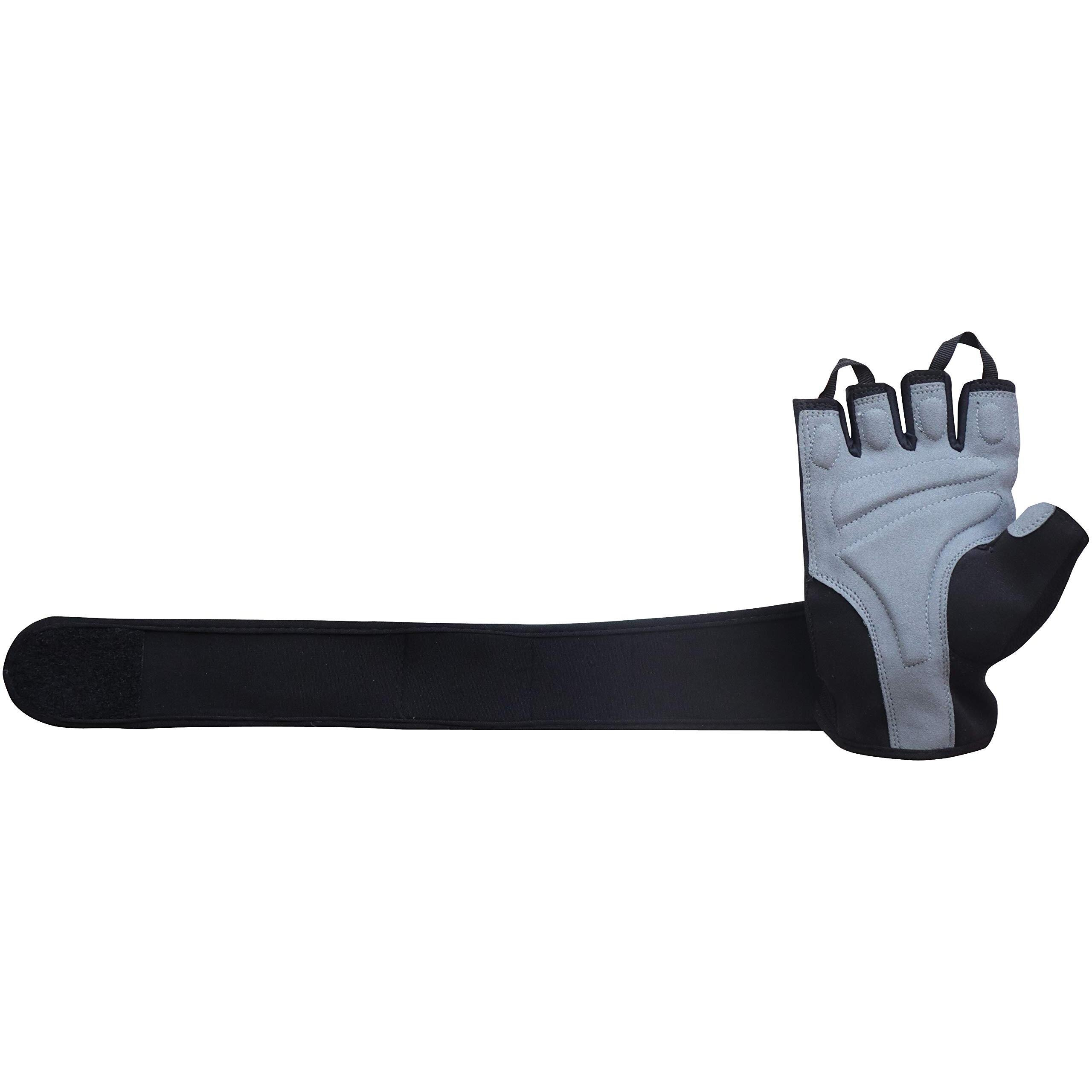 Kobo Leather Wtg-44-Medium Weight Lifting Gym Gloves Hand Protector for Fitness Trainingmedium (Multi Colour) with Wrist Support