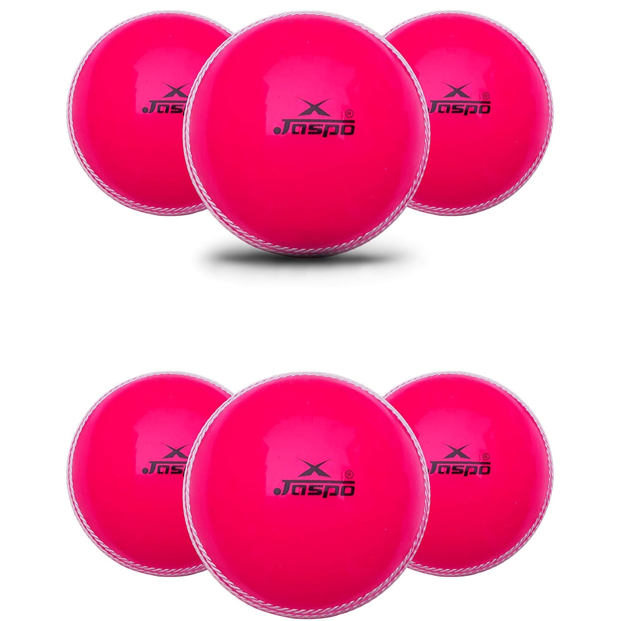 jaspo T-20 (Pack of 6) Soft Cricket Ball 110 Gm. Pink (pk of 6)
