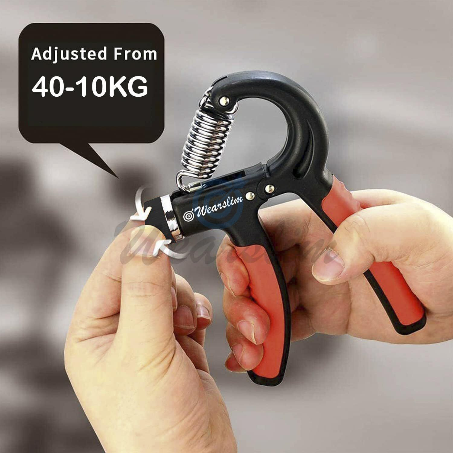 Wearslim Premium Hand Strengthener, Hand Grip Exerciser Strengthener with Adjustable Resistance 10-40 kg, Hand Exerciser for Muscle Building and Injury Recovery (Assorted)[1 Piece only]