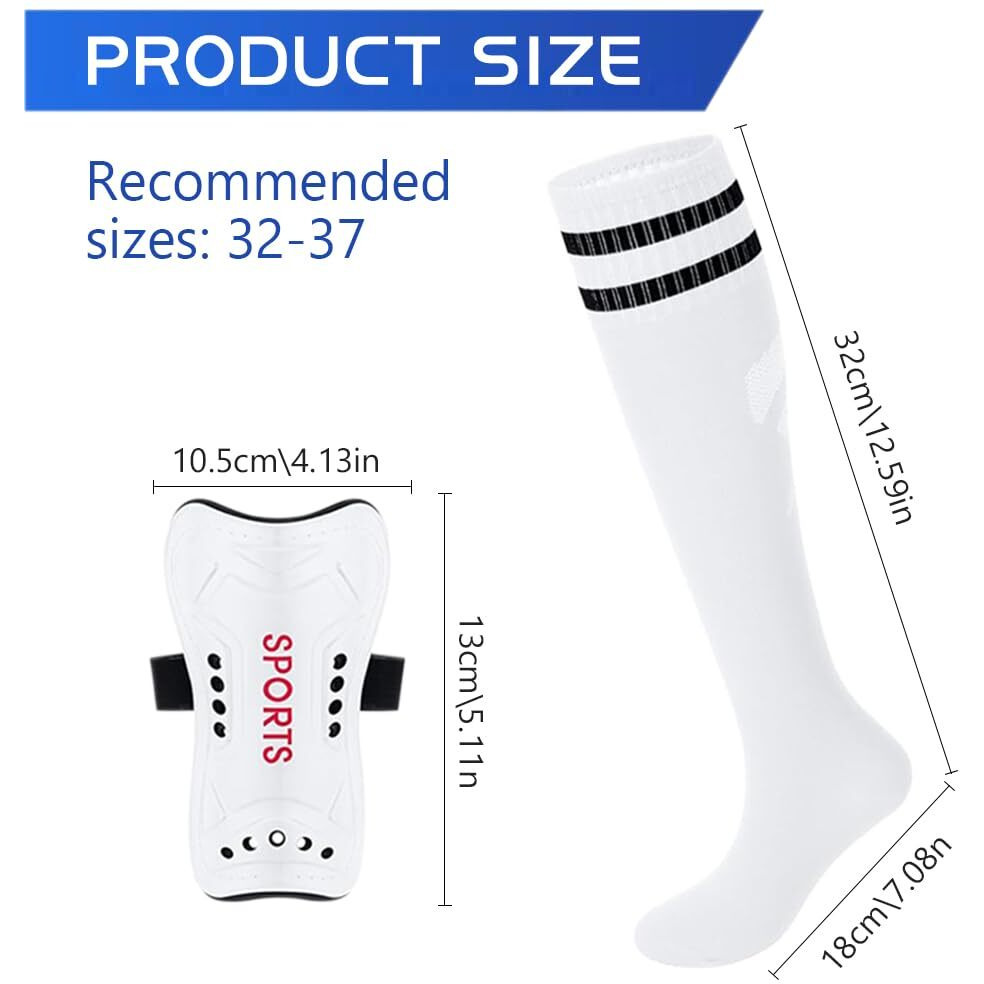 Proberos Soccer Shin Guards,white