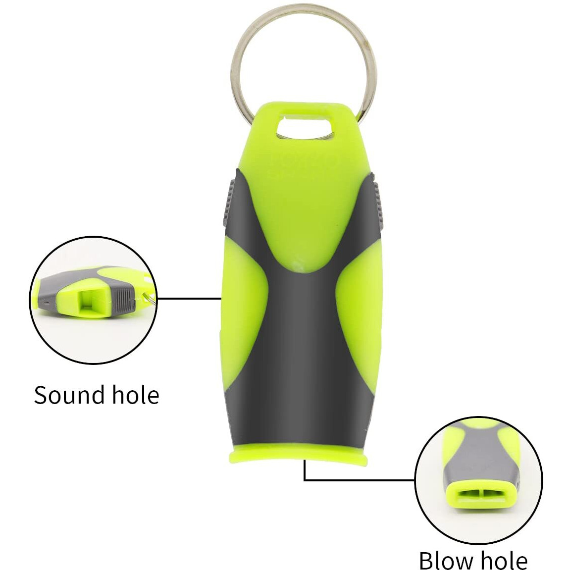 Proberos Whistle for Sports with Lanyard, Professioinal Sports Whistles, Whistle High Sound, Hyper Whistle for Referee, Coaches, Sports, Life Guard, Self Defense, Survival, Emergency uses