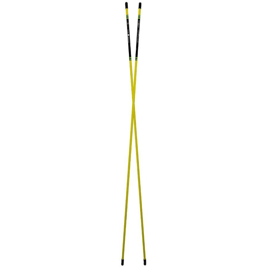 Golfoy Fiberglass Golf Training Alignment Pair Sticks (Yellow)