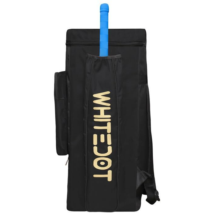 WHITEDOT SPORTS Capital Duffle Cricket Kitbag, Suitable for All Players, Black, Set of 1 Kitbag