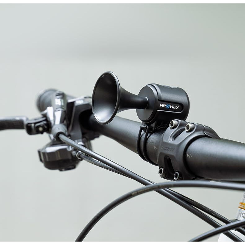 Electric Bike Horn Loud 120dB Adults Kids Bike Horn Alarm IPX4 Waterproof Electronic Bicycle Horns for Handlebars Ebike Scooter Horn (Black)