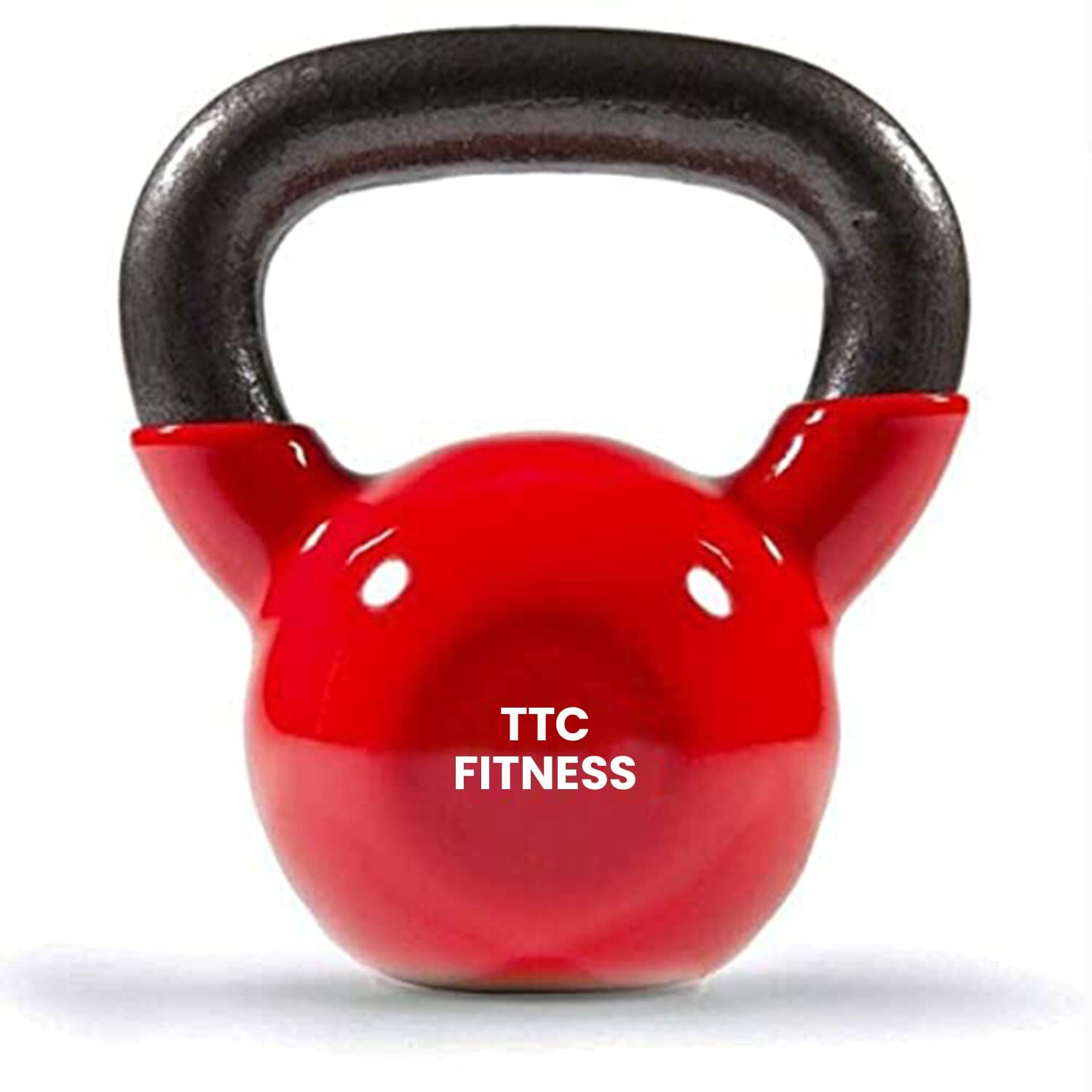 TTC Fitness Vinyl Coated Solid Kettlebell for Home Gym, 28 Kg