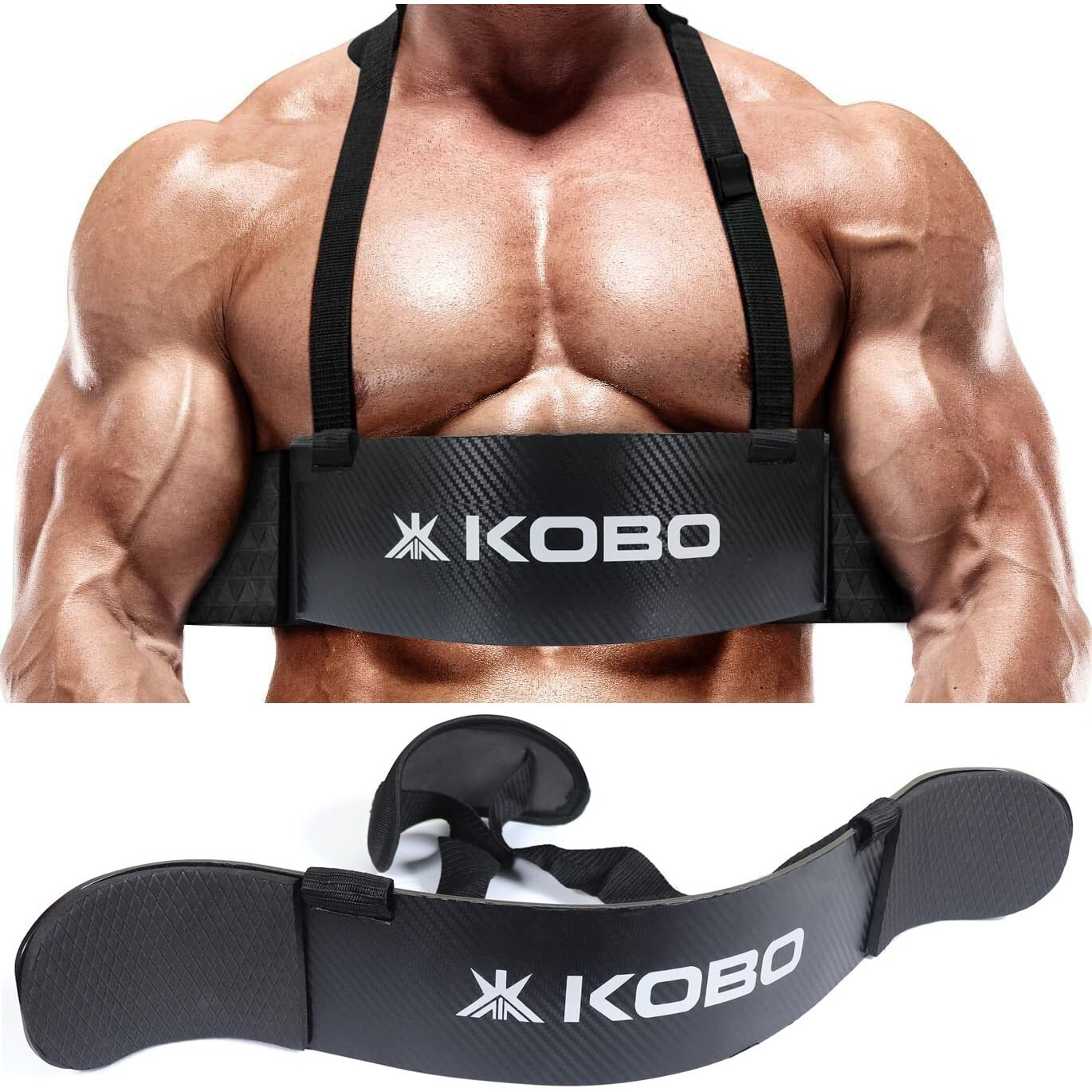 Kobo New Arm Blaster, Biceps Muscle Workout, Heavy Duty Thick Gauge, Padded for Men & Women