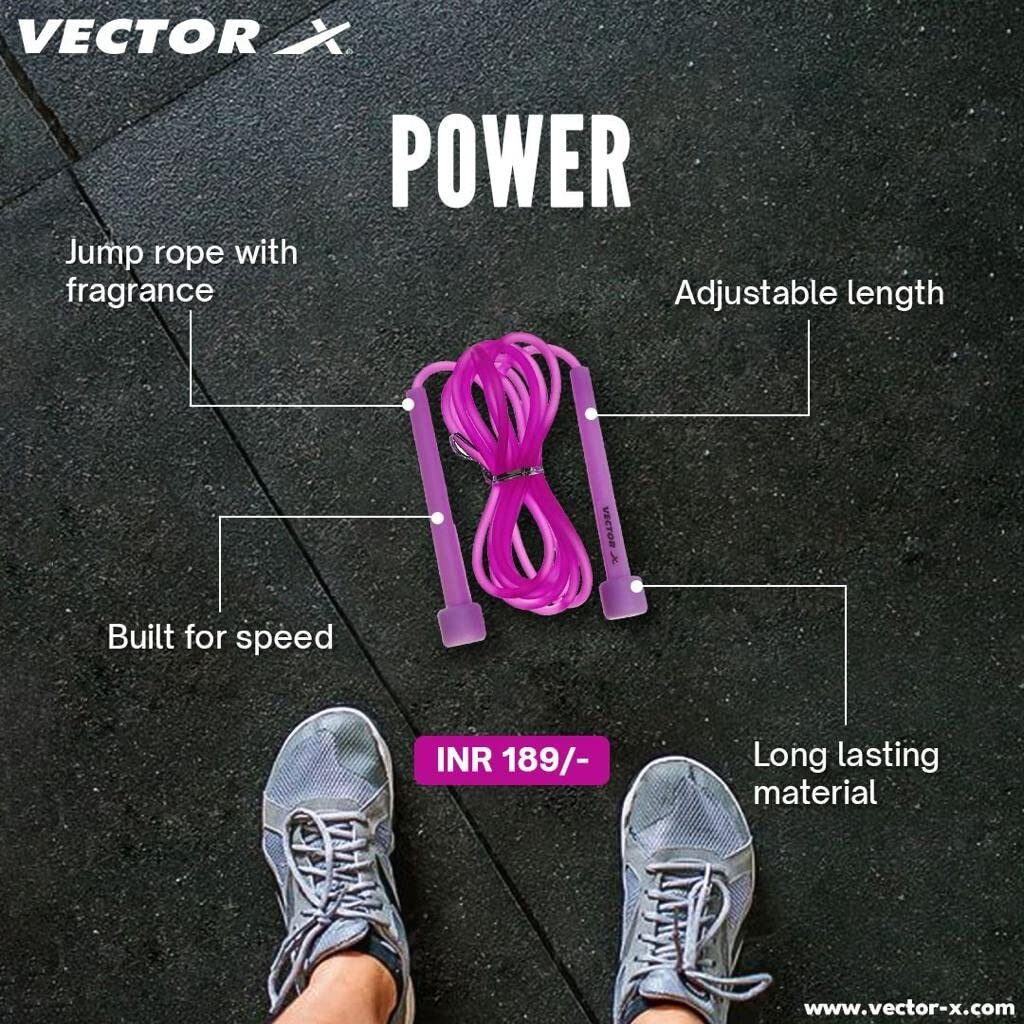 Vector X POWER Skipping Rope with Fragrance (Yellow)