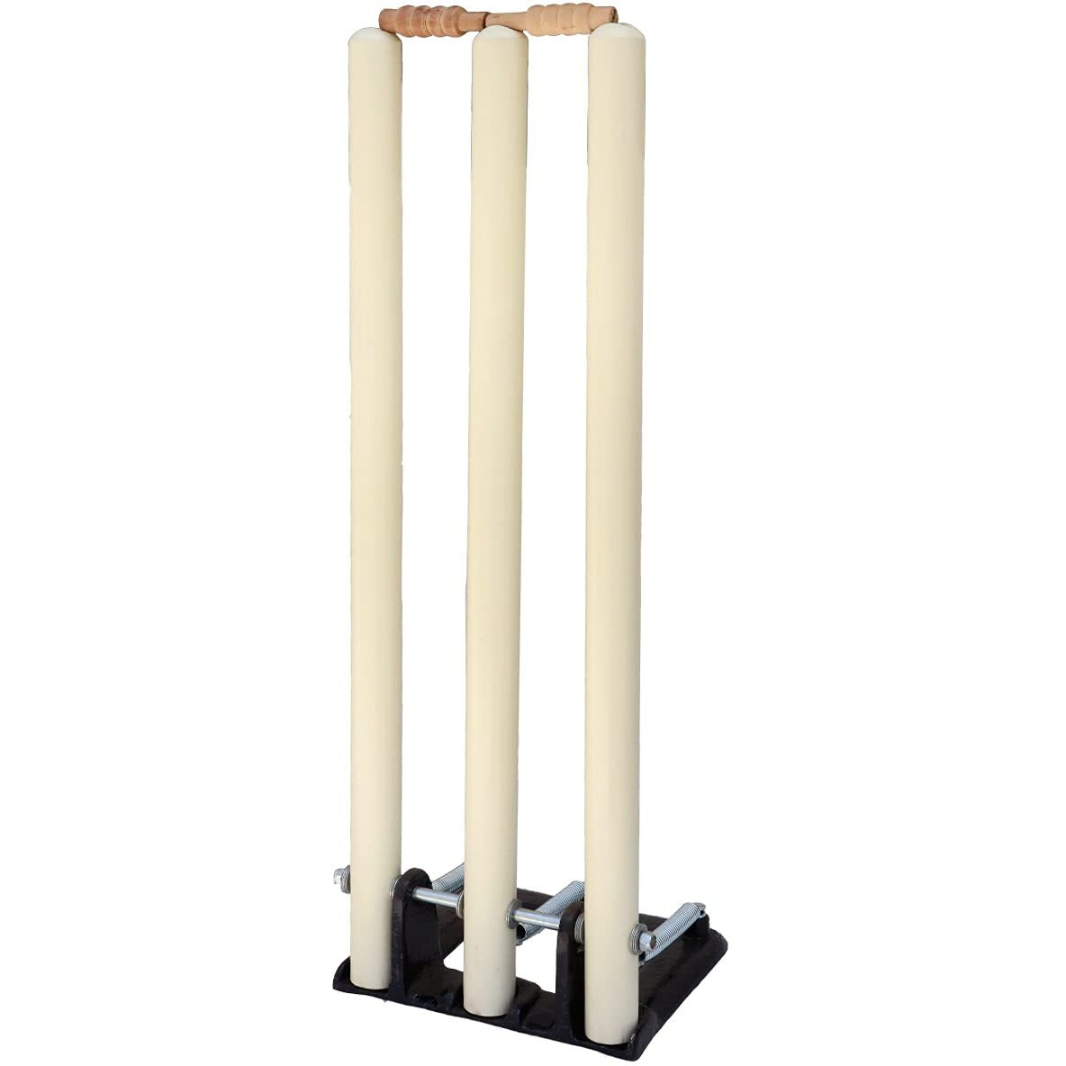 Toyshine Wooden Stumps Set with Heavy Duty Spring Stand Base, Color Vay Mary SSTP