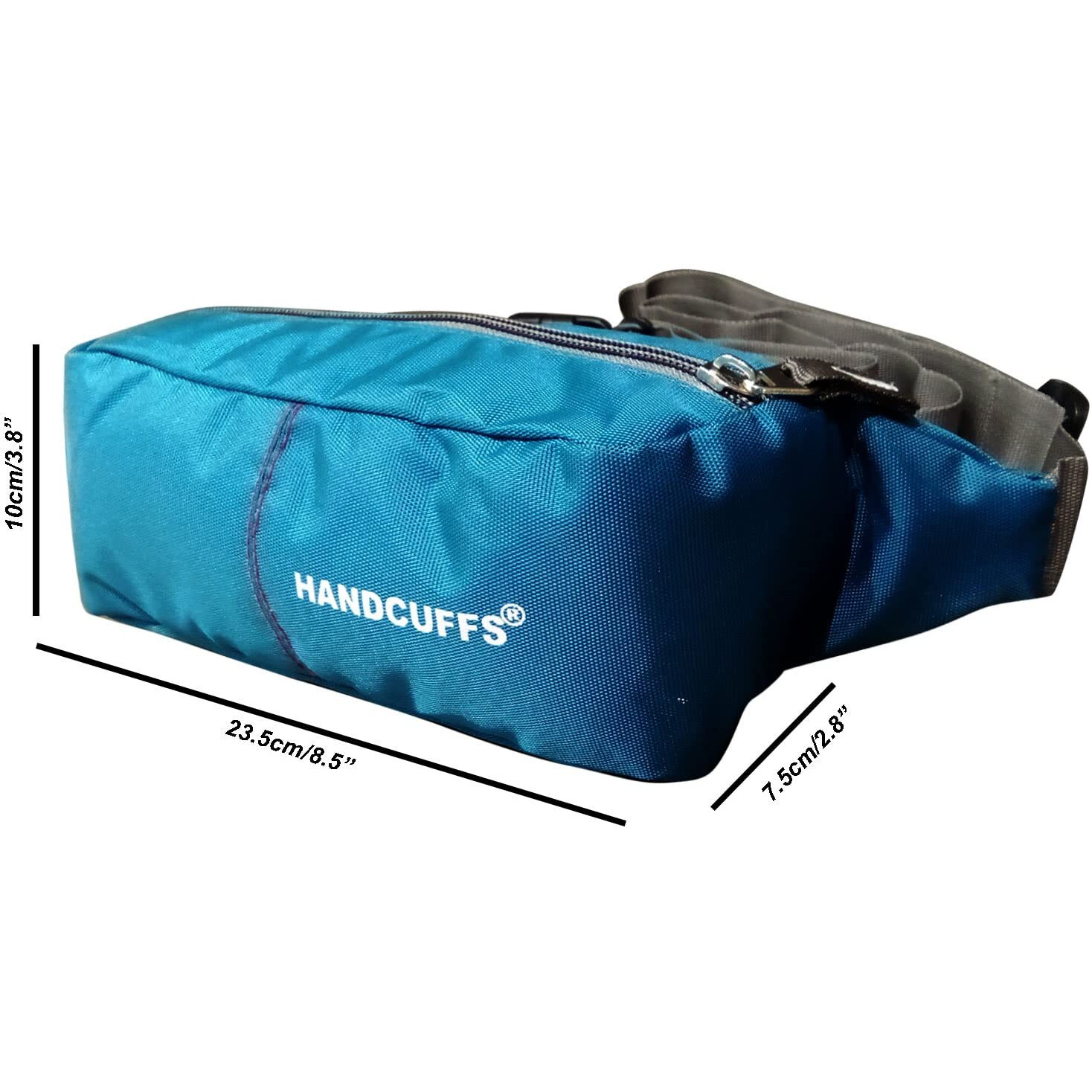 Handcuffs Waist Bag for Men & Women | Side Bag | Fanny Pack | Pouch | Hip | Wrist | Stomach | Belly | Belt | Kamar | Pouch | Sports | Bum Bags (Blue)