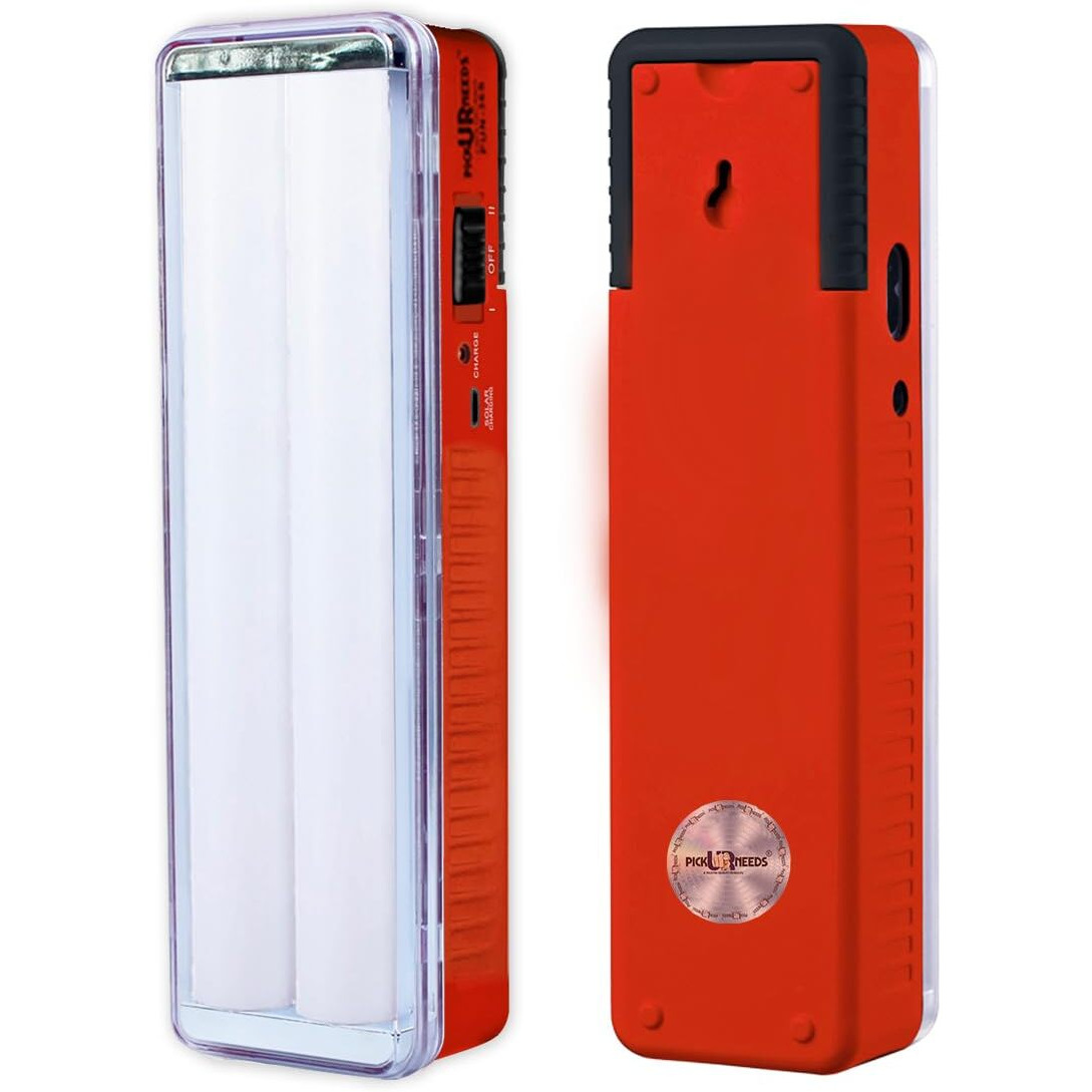 Pick Ur Needs Rechargeable Bright 60 SMD Tube Home Emergency Lantern Floor Lamp (Red)