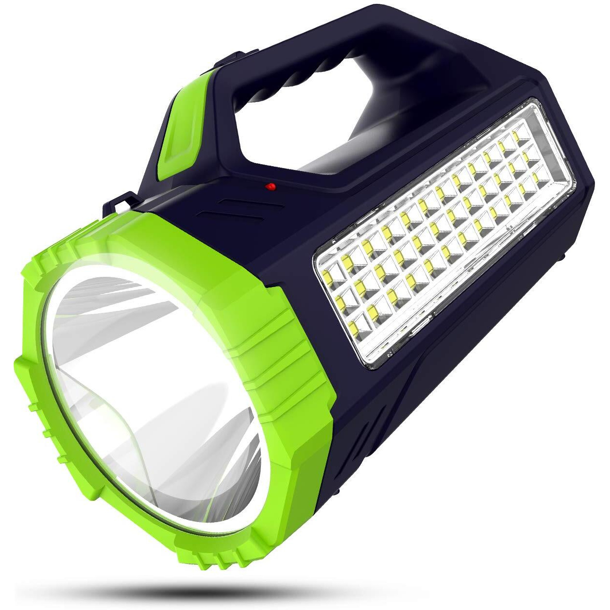 Pick Ur Needs Rechargeable Bright Led Torch Light Laser Long Range High Power Search Light Kisan Rechargable with 36 Led Side Emergency Lights (Color-As per Availability), Plastic