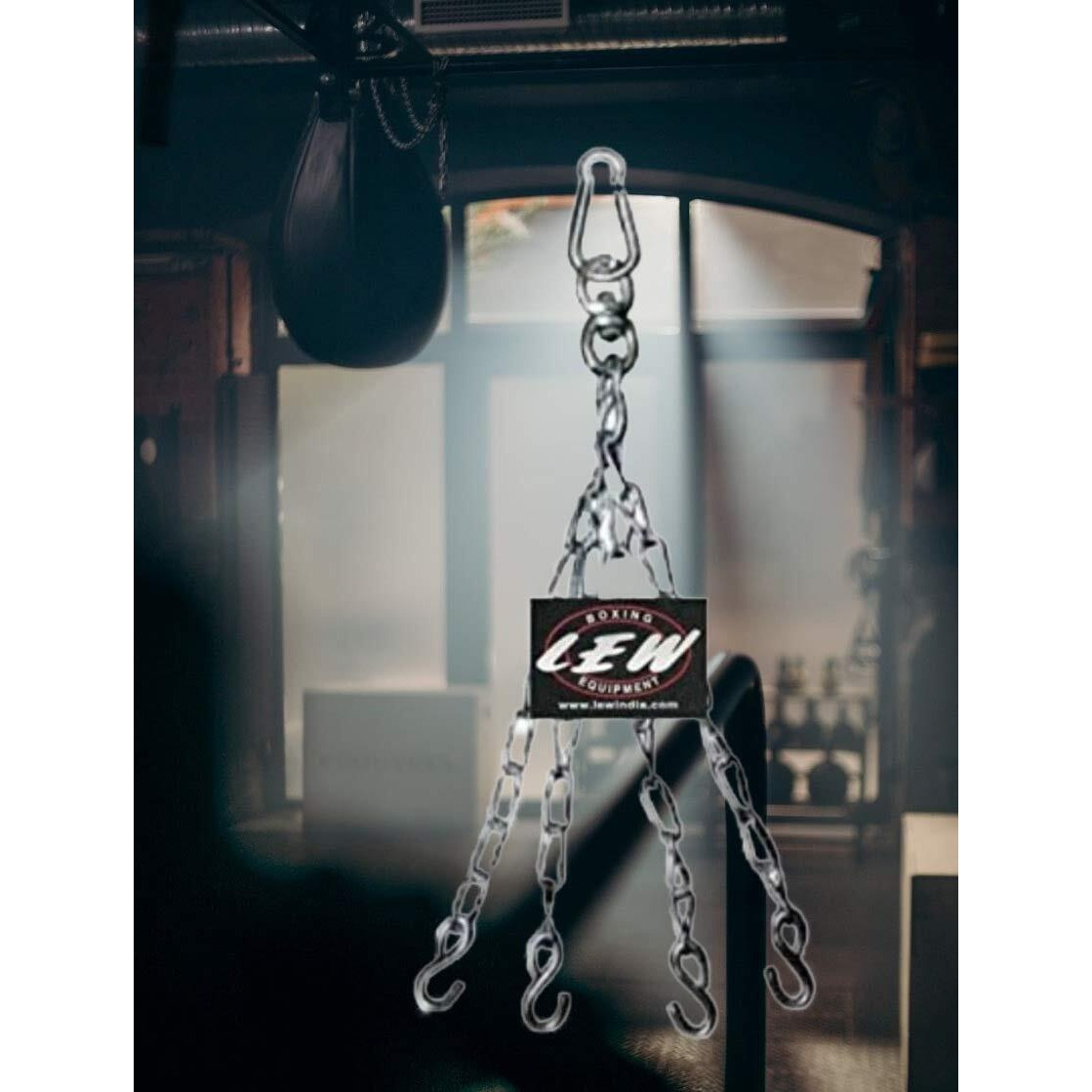 LEW Heavy Duty Chain and Swivel with a Easy Clip Hanger for punching bags