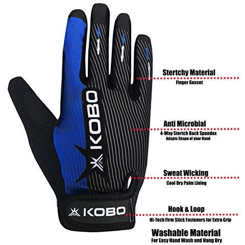 Kobo CTG-02-SMALL Lycra-Spandex Weight Lifting Gym GlovesSmall (Multicolour)