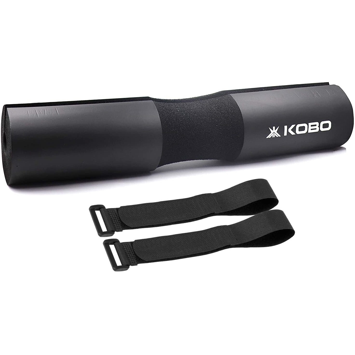 Kobo Barbell Squat Pad - Advanced Neck and Shoulder Ergonomic Protective Pad Support for Squats, Lunges and Hip Thrusts - Fit Standard and Olympic Bars Perfectly (with Strap)