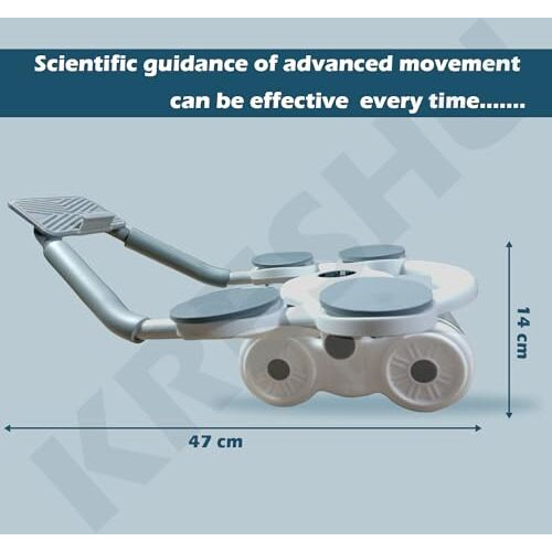 KRESHU Intelligent Core Abdominal Wheel with Elbow Support Timer | Automatic Rebound Ab Roller Exercise Equipment - White (1-Piece)