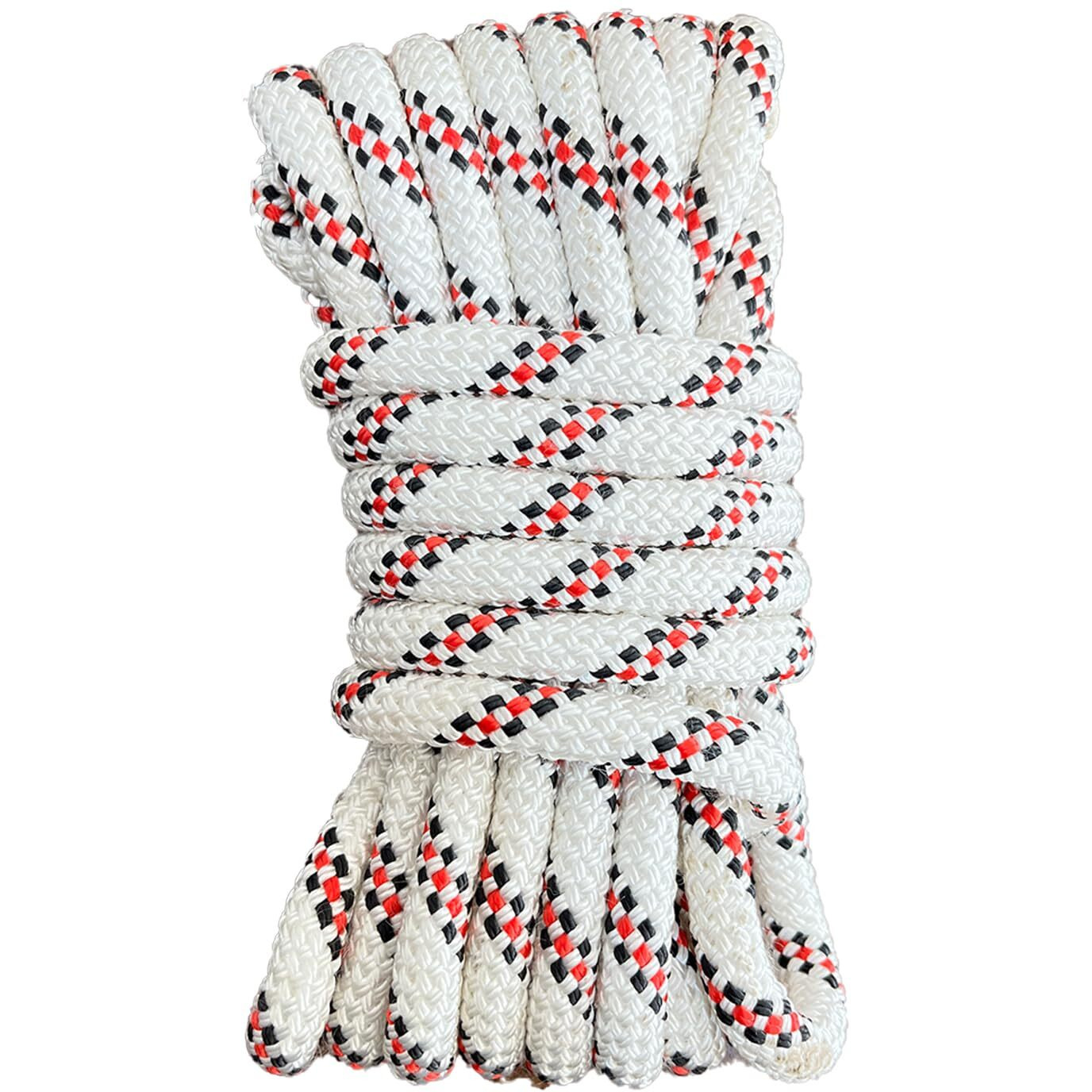 Fit Fusion Climbing Rope, 10MM Static Hiking, Rescue and Parachute, Rappelling Rope, Mountaineering, 32 Strands Strong Rope, Breaking Resistance - 23 KN, Maximum Impact Force - 17.5 KN (10 M)