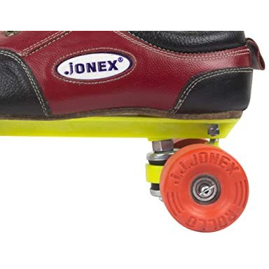 JJ Jonex Fix Body Quad Shoe Skates Rollo Rubber for Junior with Free Bag Size 6 (25 cm) (MYC)