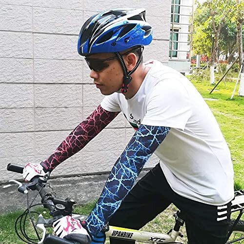 FABSPORTS Light Weight Bicycle/Bike Helmet with Flexible Padding for Kids and Adults, Adjustable Size, for Road & Mountain Cycling/Skating (BlackBlue)