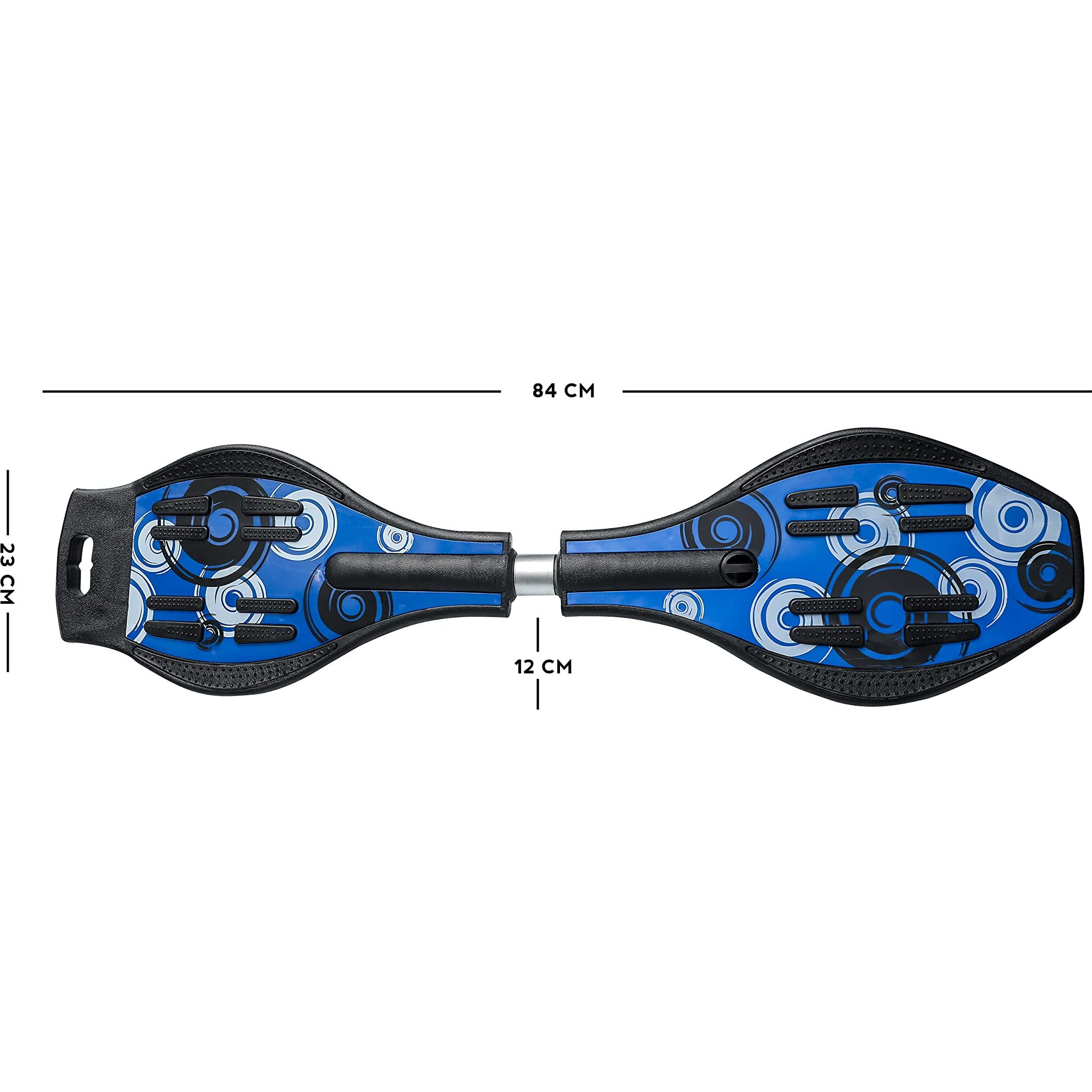 SWIPE KART Wave Board Skate Board with Carry Bag | LED Flash Colorful Lights in Wheels | for Outdoor for Kids |Skates for Kids,Plastic Card, DIY Arts Craftfor Children (Blue WB)