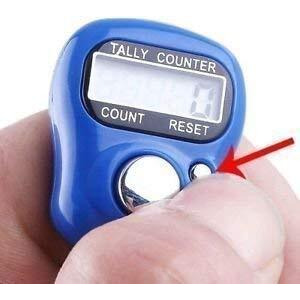 StapX Hand Finger Tally Counter japa mala Mantra Digital Counting Machine digi Counter 5-Digit for japamala Chanting (3qty,Multicolour)