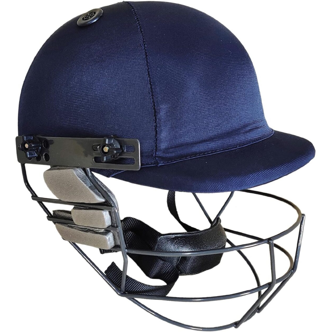 Prokick Pioneer Cricket Helmet with Adjustable Steel Grill, Navy - Small