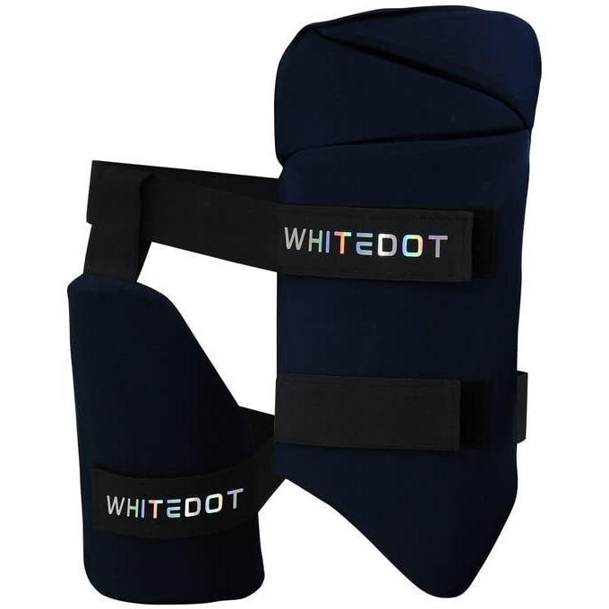 Whitedot Dot 2.1 Combo Thigh Guard||Suitable Foor Youth Right Hand||Black||