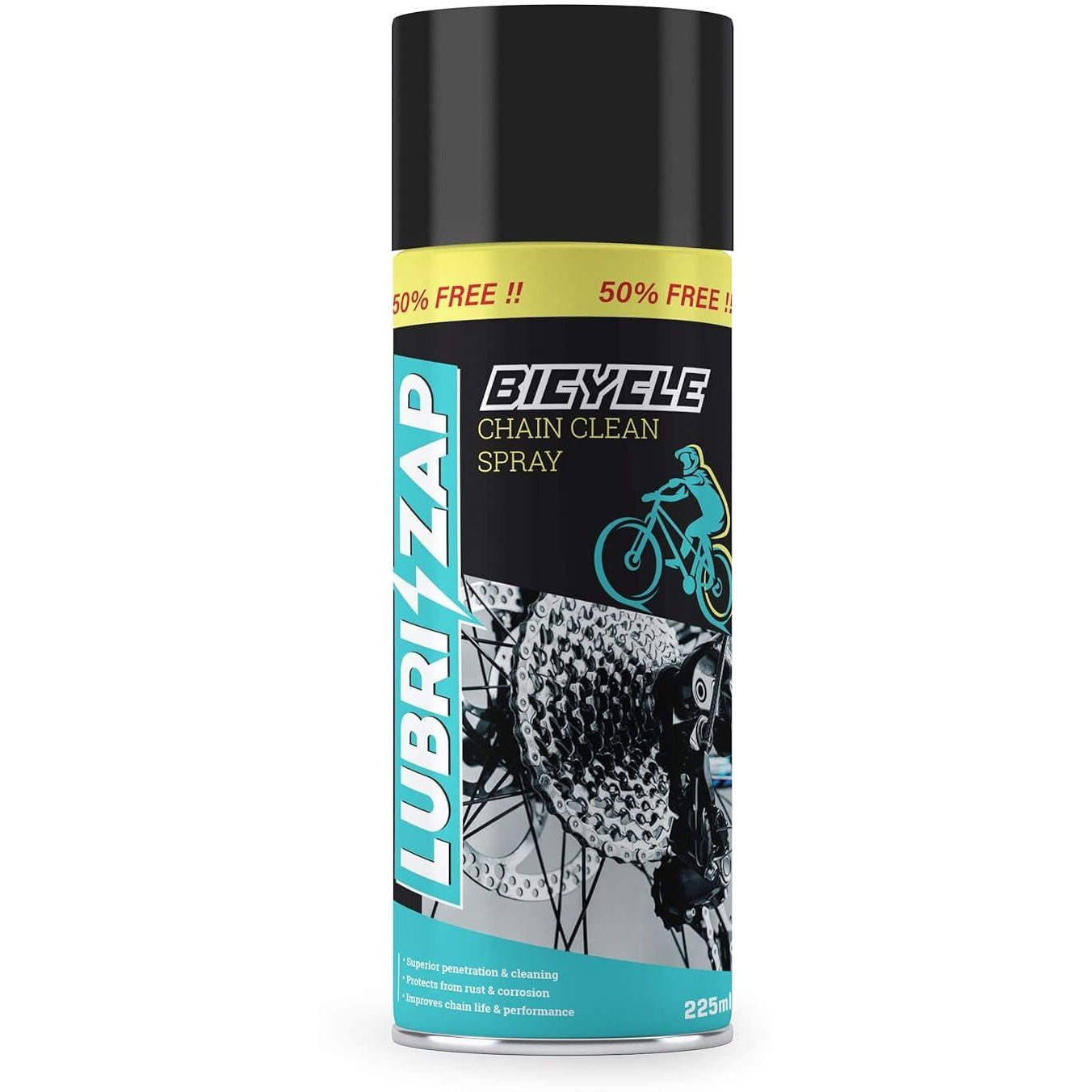 Shadow Securitronics Lubrizap Enhanced Bicycle & Bike Performance wear Resistant Accessory Improve Chain Life and Performance (Bicycle Lube & Cleaner Combo)