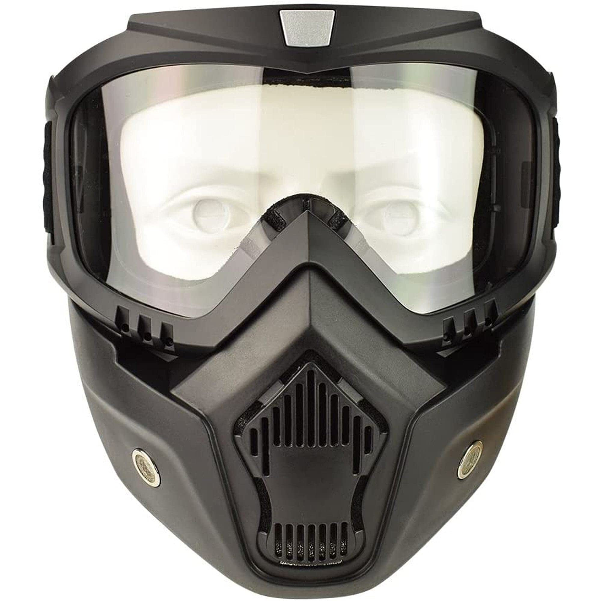 FABSPORTS protective goggles with detachable mask, Anti UV, Windproof, soft foam padded for comfort. Used for Motorcycle, Dirt Bike off road, ATV Ride, snowboarding, skiing, cycling etc