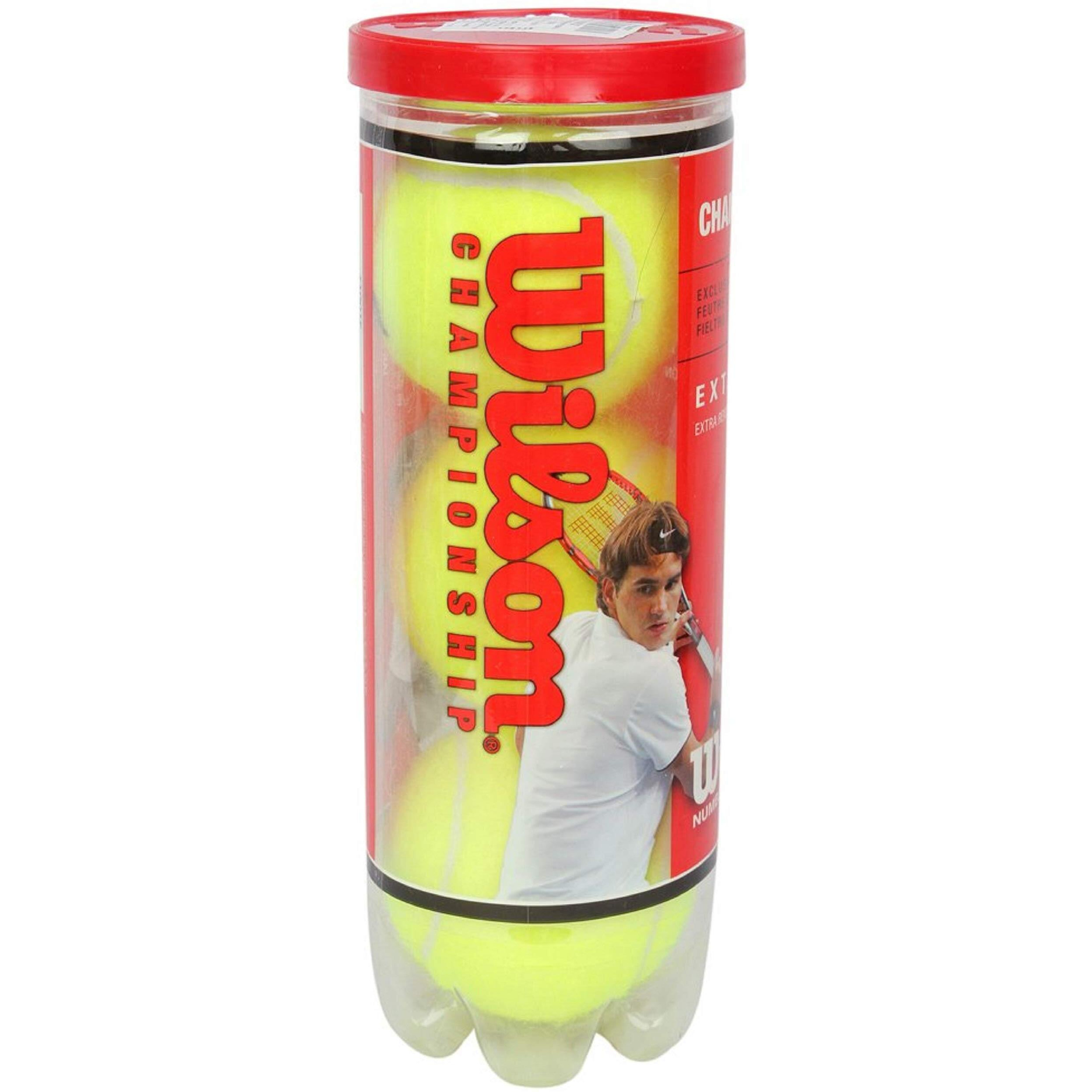 Wilson WRT100101 Synthetic Tennis Ball, (Green) Standard Size, 1 Can|3 Balls