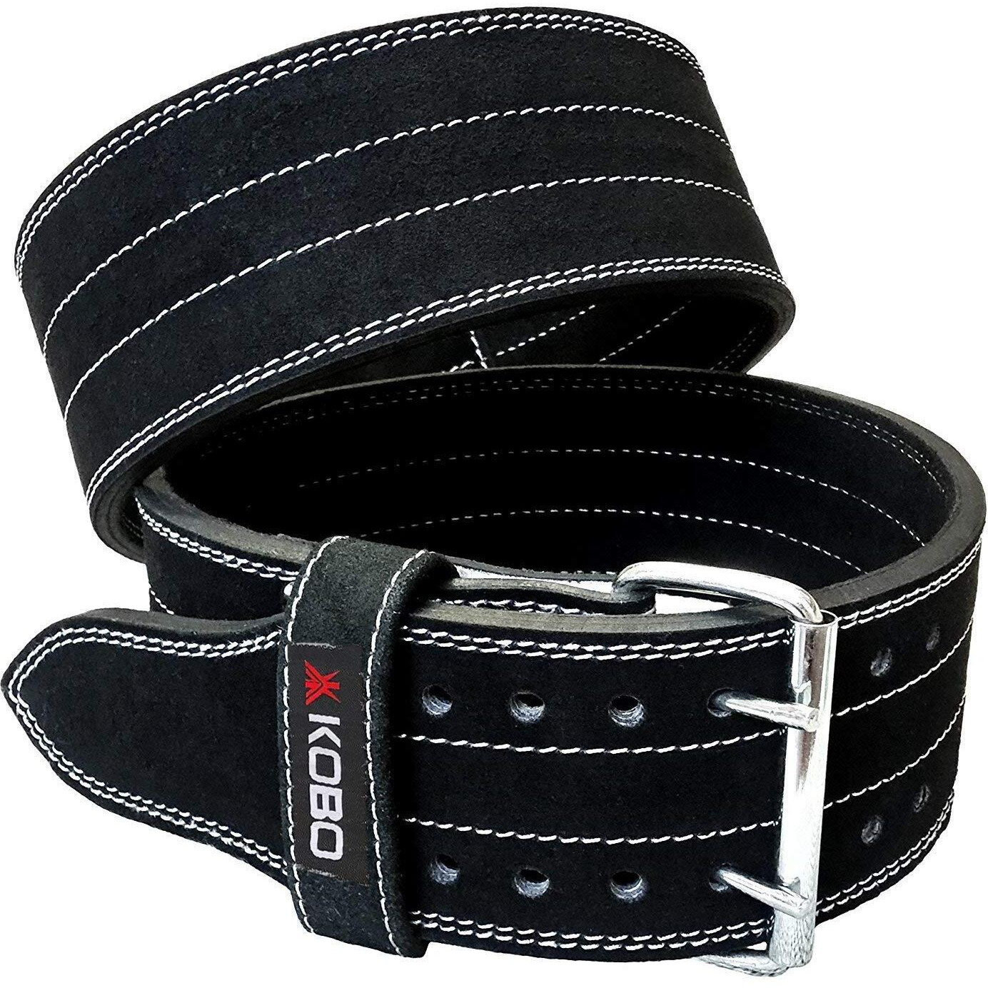 Kobo WTB-05 Leather Weight Lifting Belt, X-Large (Black)