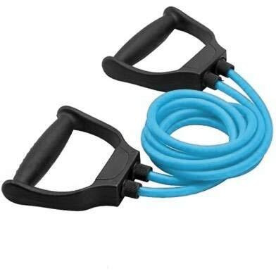 ALN Toning Tube with Single Spring Tummy Trimmer, Rubber Band, Resistance Tube for Workout, Resistance Band, Comfortable and Flexible Resistance Use for Gym,Yoga, and Other Fitness Activity