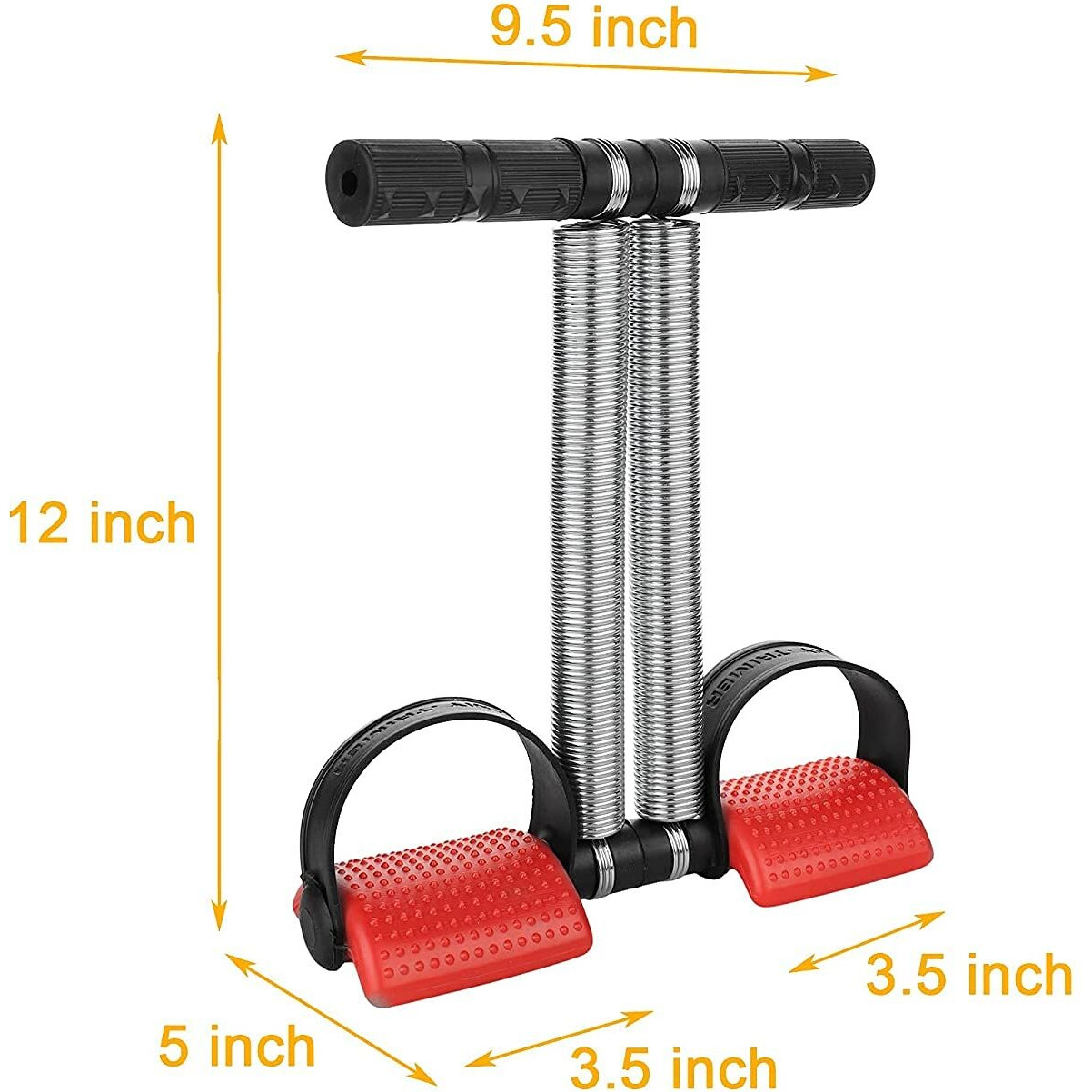 ALN Double Spring Tummy Trimmer with Toning Tube, Rubber Band, Resistance Tube for Workout, Resistance Band, Comfortable and Flexible Resistance Use for Gym,Yoga, and Other Fitness Activity