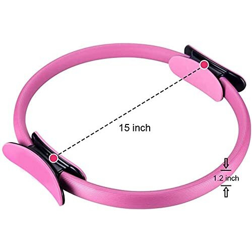 OLAHRAGA Fiberglass Eva Foam Home Gym Exercise Yoga Pilates for Men and Women (Pink)