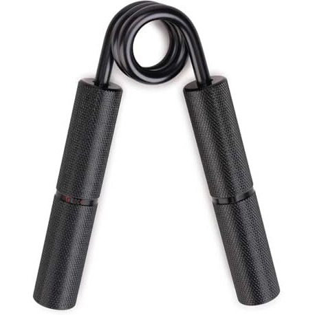 GOCART WITH G LOGO 65-70 KG Hand Grip Strengthener Strength Trainer Adjustable Resistance Exerciser 150lbs Hand Grip Fitness Grip (BLACK)