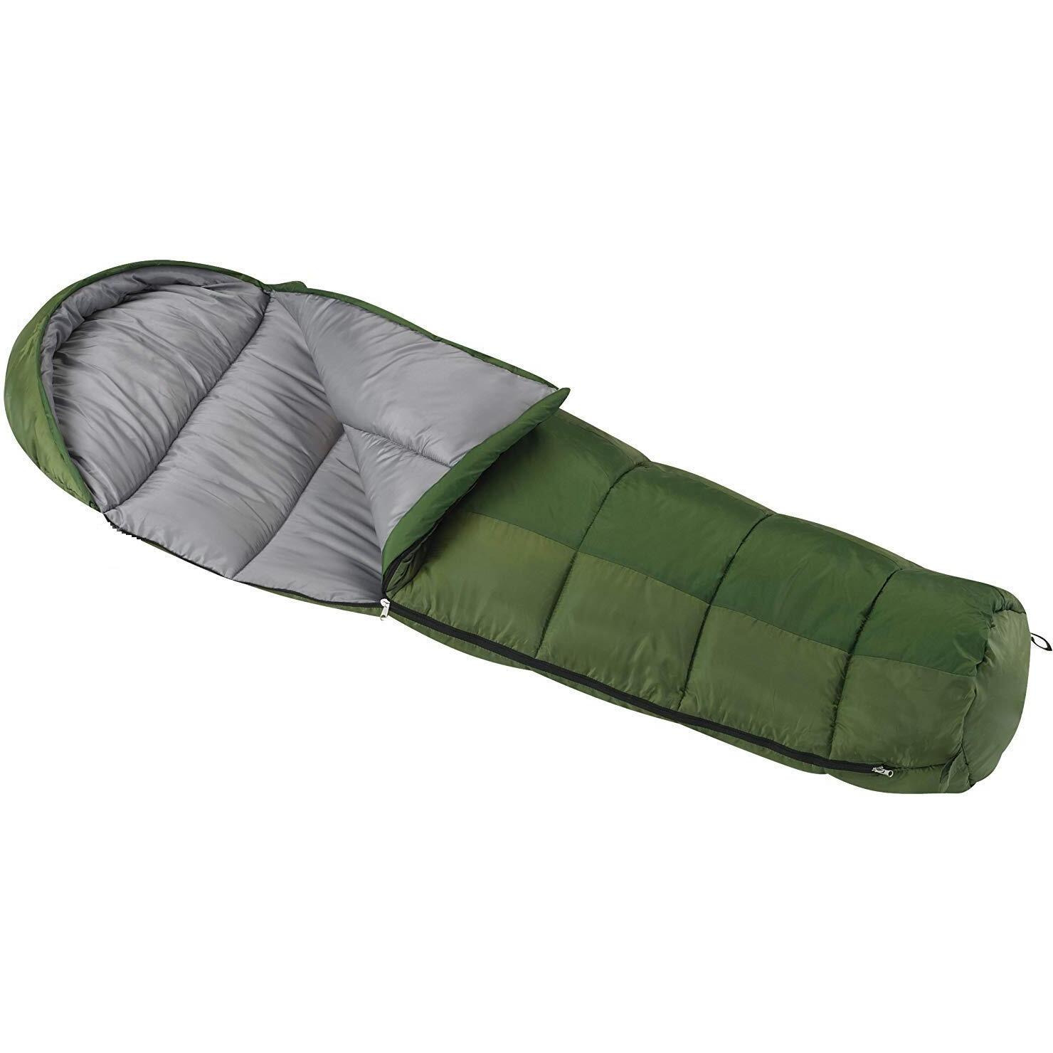 Boosty Polyester Waterproof Adult Sleeping Bag perfect for camping trips, travelling, trekking, sleepovers (Green)