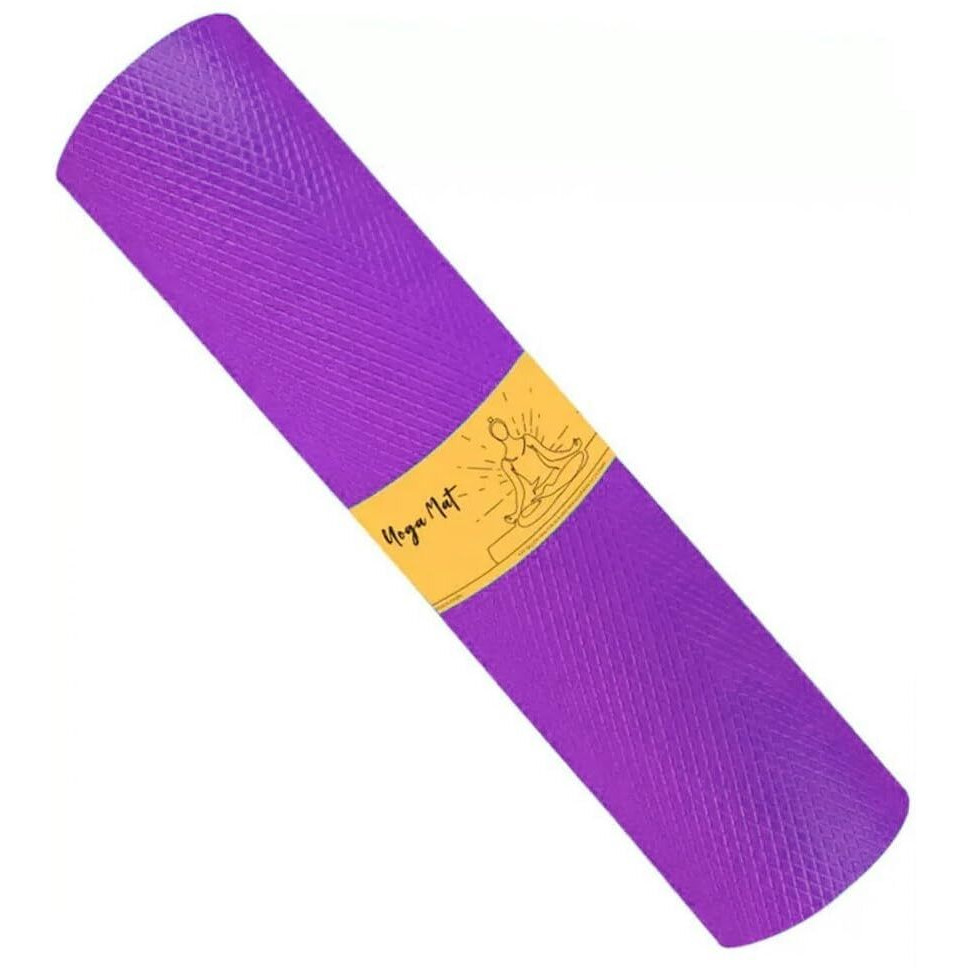 Mommers Ethylene Vinyl Acetate 4Mm Yoga Mats|Gym Mats for Home Workouts|Yoga Mats for Women and Men 6X2 Feet - Black