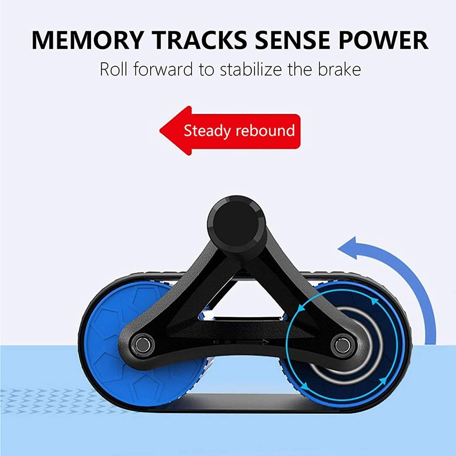 YAGVIZ Ab Roller Wheel Automatic Abdominal Exercise Equipment for Workout with Knee Pad Mat (Multi Colour)