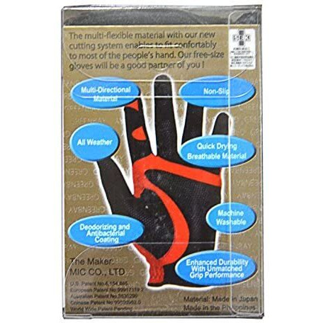 Fit39 Ex Golf Glove (Extra Large, White Orange)