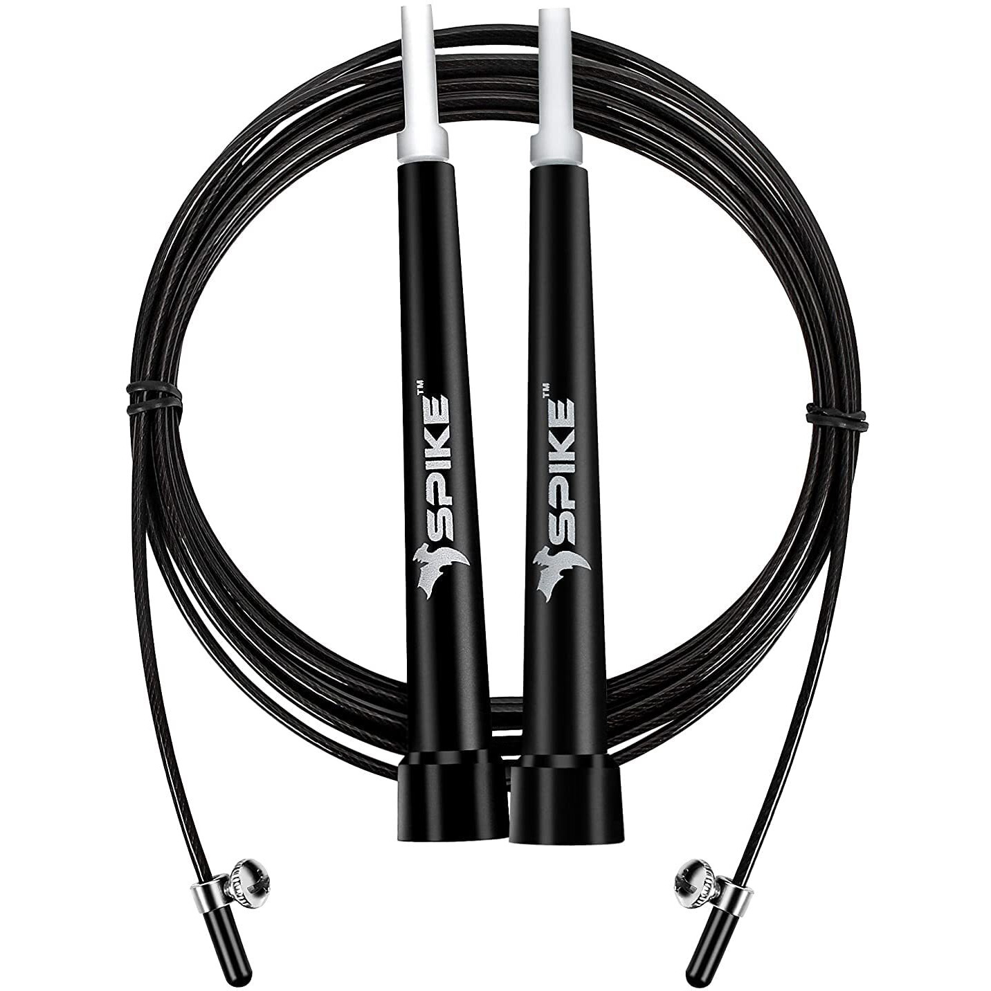 Spike Speed Skipping Jump Rope for Weight Loss, Fat Loss, Strength Designed for Both Men and Women (Black)