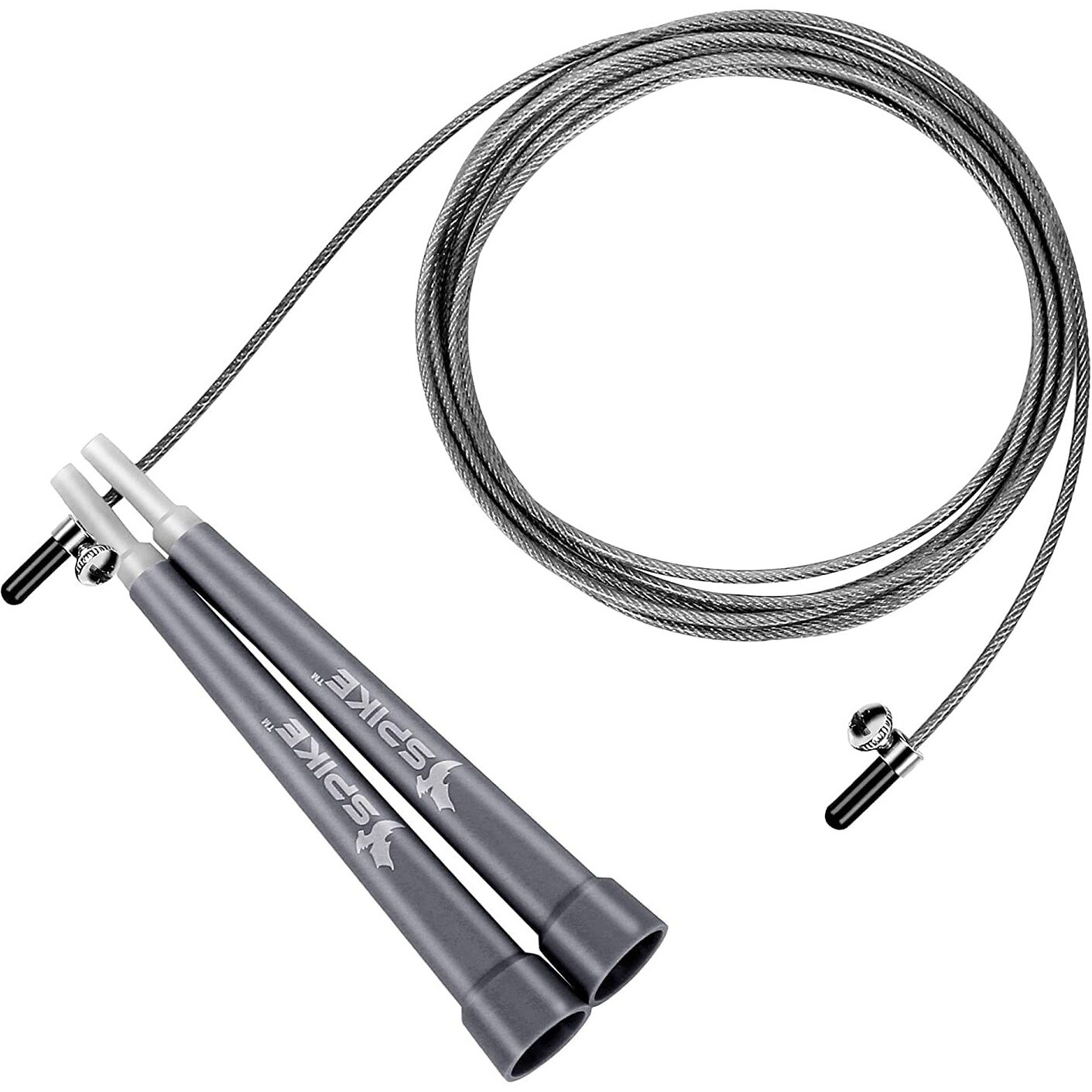 Spike Speed Skipping Jump Rope for Weight Loss, Fat Loss, Strength Designed for Both Men and Women (Grey)